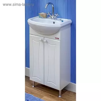 Тумба «Карина 45», с раковиной «Уют 45»