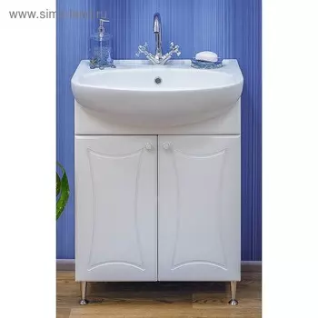 Тумба «Карина 60», с раковиной «Уют 60»