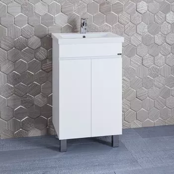 Тумба "Марс 50" напольная с раковиной "Фостер 50"