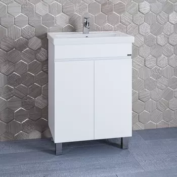 Тумба "Марс 60" напольная с раковиной "Фостер 60"