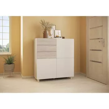 Тумба многофункциональная, 10004261070 мм, цвет дуб сонома / кашемир серый