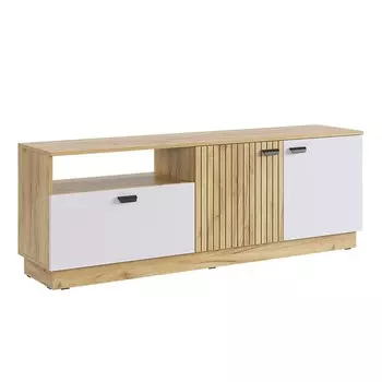 Тумба напольная «Моди», 1550350551 мм, цвет дуб крафт золотой/белое дерево