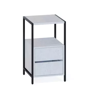 Тумба напольная «КТ 400», 2 ящика, на ножках, 449437755 мм, цвет бетон