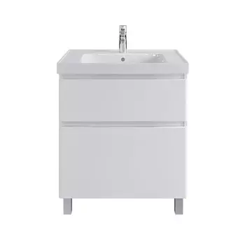 Тумба напольная SanStar "Riana 70" с раковиной "Грейс 70", белая