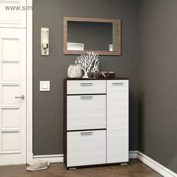 Тумба высокая «Ника», 8003541115 мм, цвет венге/лоредо