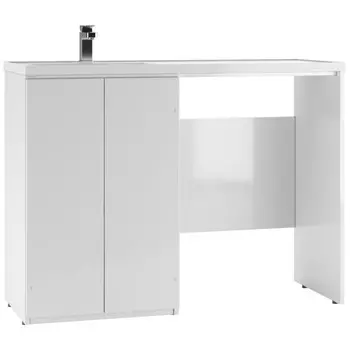 Тумба «Айсберг. Норма» под раковину Magenta 120, левый/правый, без ящика, 1201494879 мм, цвет белый