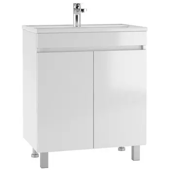 Тумба «Айсберг. Норма» под раковину Фостер 70, без ящика, 670444820 мм, цвет белый