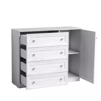 Тумба Paola 51, 1199 × 400 × 981 мм, правая, цвет ясень анкор светлый