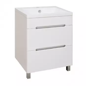 Тумба "Парма 60" 2 ящика, с раковиной "Omega 60"