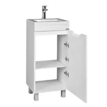 Тумба «Домино» 3D, под раковину Andrea 40, без ящика, 384344820 мм, цвет белый