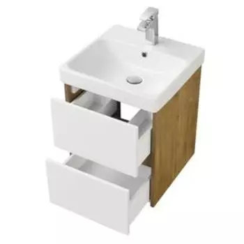 Тумба под раковину Aquaton «Сканди 45», цвет белая, дуб рустикальный