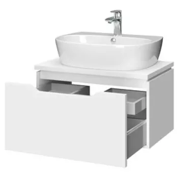 Тумба под раковину Cersanit STREET FUSION 80, подвесная, цвет белый