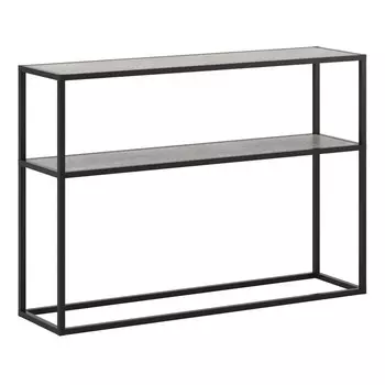 Тумба под ТВ, 1150300800 мм, цвет чёрный муар/метрополитан грей