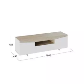 Тумба под ТВ-1 484х1600х450 Белый Ясень/ Дуб Сонома