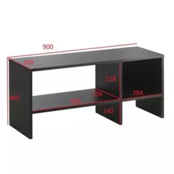 Тумба под ТВ 1 , 900х400х300, цвет чёрный