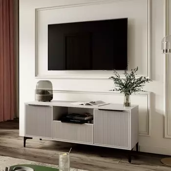 Тумба под ТВ «Кимберли», 1345406565 мм, цвет кашемир/кашемир