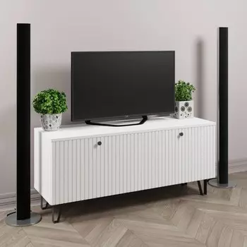 Тумба под ТВ «Лайн», 1100350480 мм, цвет белый