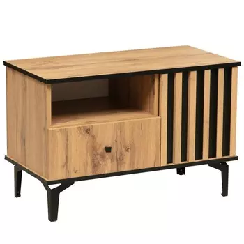 Тумба под ТВ «Либерти» 51.07, 820429542 мм, опора металл, цвет дуб вотан / чёрный