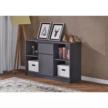 Тумба под ТВ «Мадера», 1204404770 мм, цвет серый графит