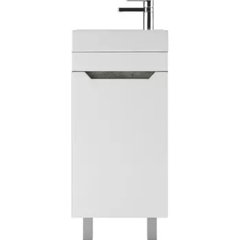 Тумба «Айсберг. Мечта», под раковину «Енисей 40», без ящика, 392212820 мм, цвет белый/бетон