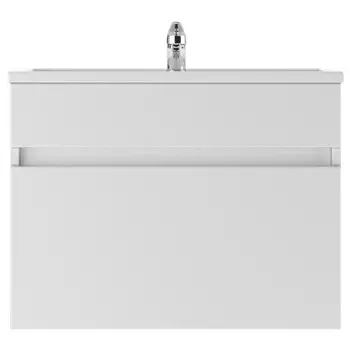 Тумба подвесная «Айсберг. Классик», под раковину «Фостер 70/Mario 70», с 1 ящиком, 670435500 мм, цвет белый