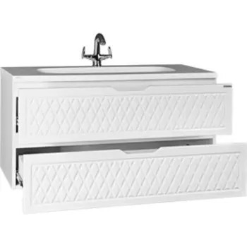 Тумба подвесная с раковиной "Stella 100" 3D В2 Домино