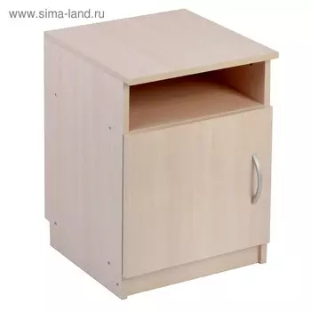 Тумба прикроватная «Клик Мебель», с полкой, 400400550 мм, цвет венге светлый