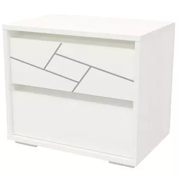 Тумба прикроватная «Аделина», 500340440 мм, цвет рамух белый