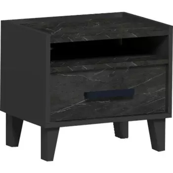 Тумба прикроватная «Айрис 41», 486358445 мм, цвет антрацит/креатель