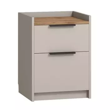 Тумба прикроватная «Авелона», 432386581 мм, цвет кашемир светлый/дуб вотан