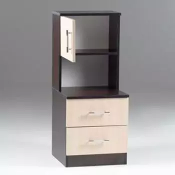 Тумба прикроватная «Клик Мебель. Бася», 950400415 мм, цвет венге/дуб молочный