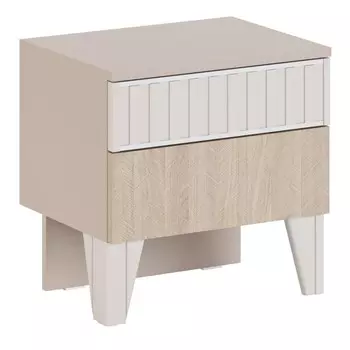 Тумба прикроватная «Беатрис №3», 450350450 мм, цвет палермо / софт латте / prima beige