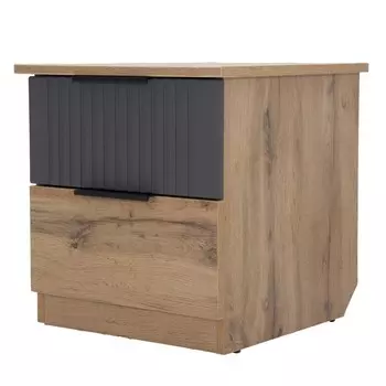 Тумба прикроватная «Див», 432450450 мм, фасады МДФ, цвет дуб вотан / графит