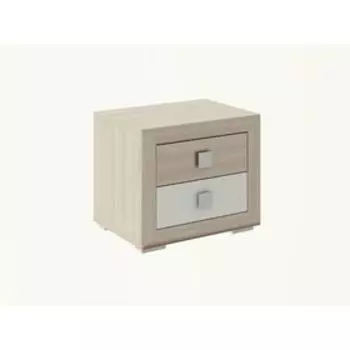 Тумба прикроватная «Глэдис», 475348405 мм, цвет ясень шимо светлый/белый