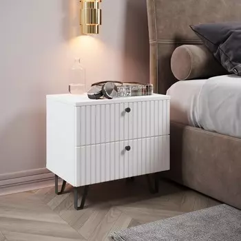 Тумба прикроватная «Лайн», 500350480 мм, цвет белый