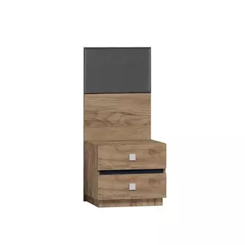 Тумба прикроватная Neo 41, 452 × 387 × 1006 мм, цвет дуб табачный craft / чёрный