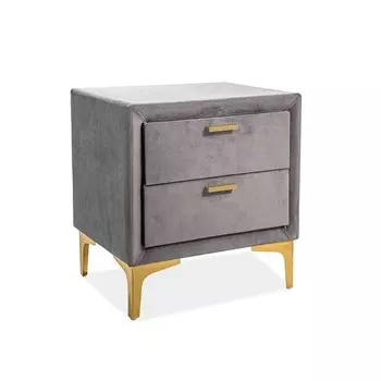 Тумба прикроватная «Рошаль», 500400570 мм, цвет серый