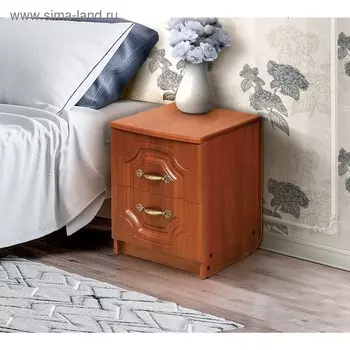 Тумба прикроватная «Венеция 3» с 2-мя ящиками, 400х390х486 мм, цвет итальянский орех