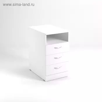 Тумба приставная ТСн4.6, 425х600х750 мм, белый шагр