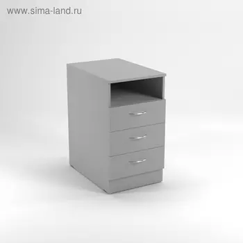 Тумба приставная ТСн4.7(16), 425х680х750 мм, серый