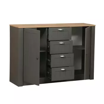 Тумба «Прованс» 37.11, 1344392912 мм, цвет диамант серый / дуб каньон