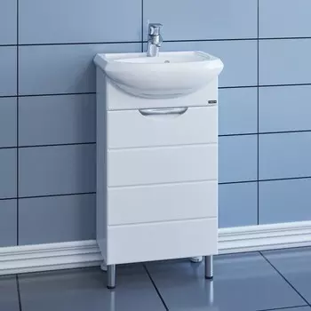 Тумба "Родос 45 N" с раковиной "Уют 45"