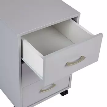 Тумба на колёсах Polini Kids Mirum, с ящиками, 400550 мм, цвет серый