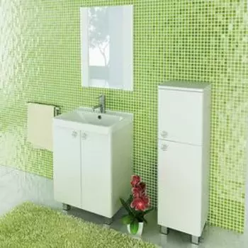 Тумба с раковиной Comforty "Флоренция-60", 86х60х45 см, цвет белый