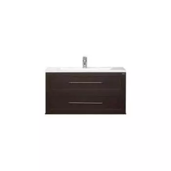 Тумба с раковиной Misty «Марта 80», подвесная, цвет венге