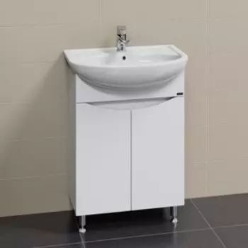 Тумба "Сатурн 60" напольная с раковиной "Сатурн 60"