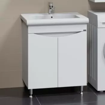 Тумба "Сатурн 70" напольная с раковиной "Леонардо 70"