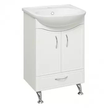 Тумба "Севилья 50" с раковиной "Уют 50" 42 х 51 х 80 см