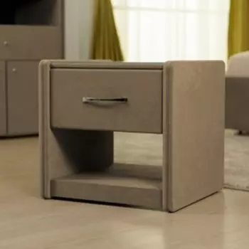 Тумба широкая «Алеро», 500 × 470 × 475 мм, 1 ящик, стекло, велюр, цвет st velvet 7