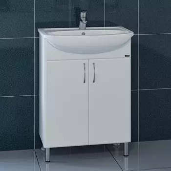 Тумба "Сити-60" с раковиной "Уют 60"